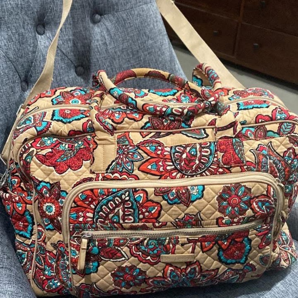Floral Quilted Women's Bag - Multicolor